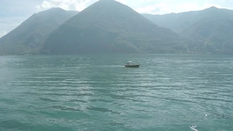 Boat in the lake Stock Footage 71506062
