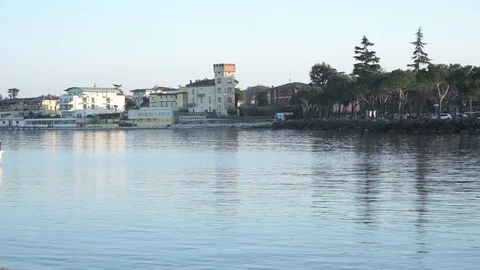 Boat on the lake Video stock 86894796