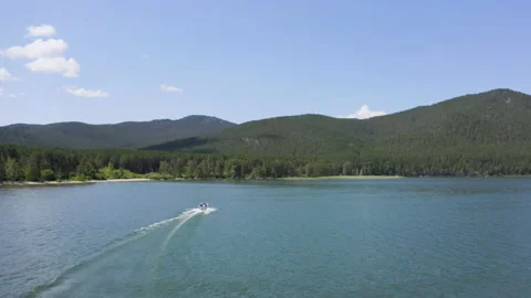 Boat On The Lake Video stock 151743834