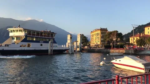 Boat on the lake Video stock 168585171