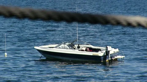 BOAT IN LAKE Stock Footage 179473285