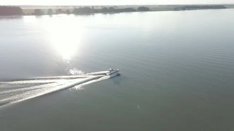 Boat on a lake Stock Footage 232370841