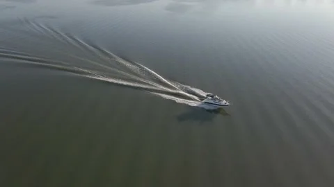 Boat on a lake Stock Footage 232371379