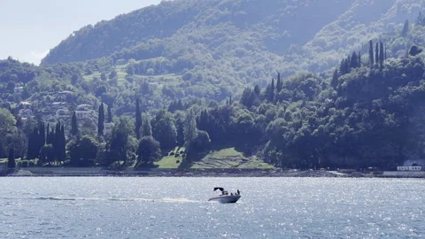 Boat in a lake Stock Footage 257001409