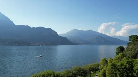 Boat in a lake Stock Footage 258966978