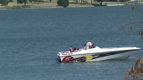 Boat on Lake HD Stock Footage 11538914