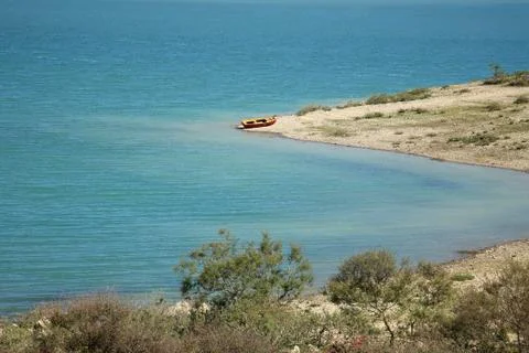 Boat on a lake Stock Photos