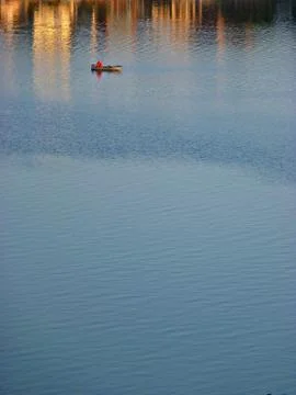 Boat on the lake Stock Photos