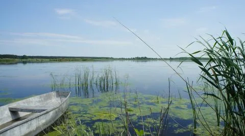Boat in Lake Stock Photos
