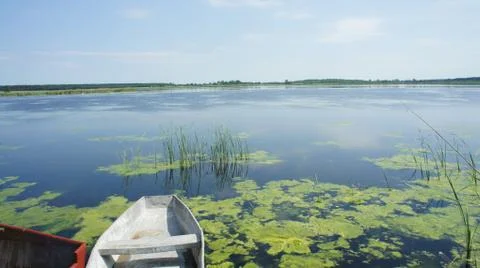 Boat in Lake Stock Photos