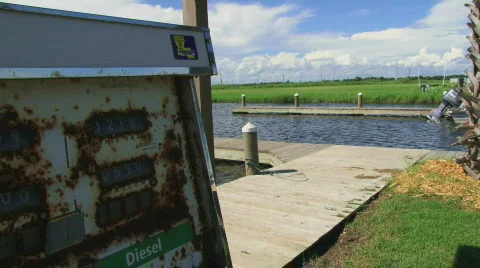Boat Launch at Dock - 03 Stock Footage 652423