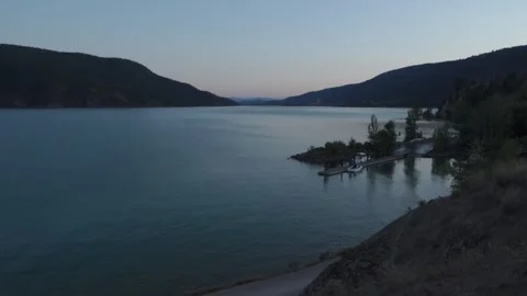 Boat Launch at Kalamalka Lake Stock Footage 233470543