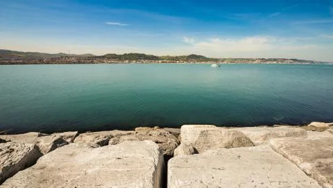 Boat leaving the docks Stock Photos