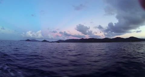Boat leaving the shore Stock Footage 42799308