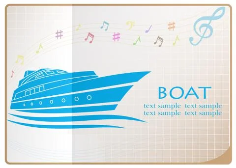 Boat logo vector Stock-Illustration