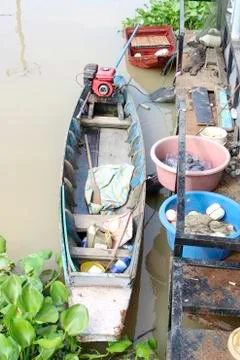 Boat with machine Stock Photos