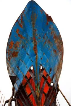 Boat in maintenance Foto stock