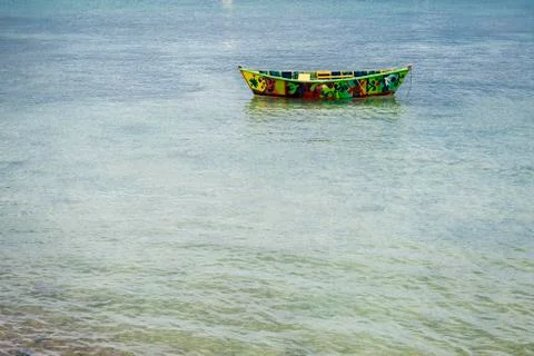 Boat of many colors Stock Photos