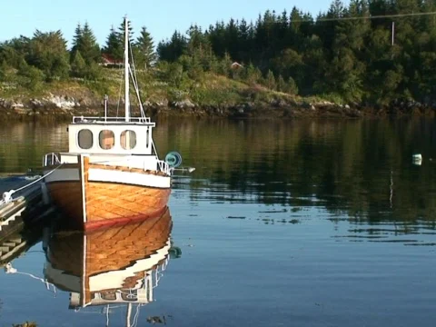 Boat at Marina Stock Footage 490225