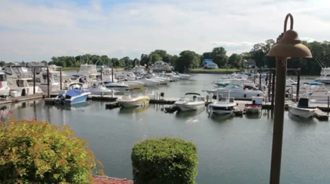 Boat Marina Stock Footage 28036130