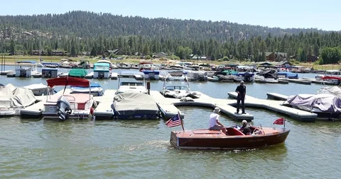 Boat at the Marina Stock Footage 106275677
