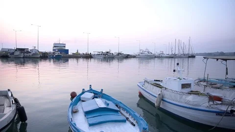 Boat At The Marina Stock Footage 114617011
