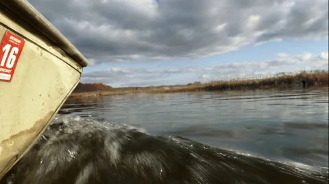 Boat in a Marsh Vidéo 48871852