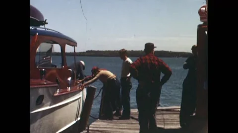 Boat in Miami Stock Footage 45200693