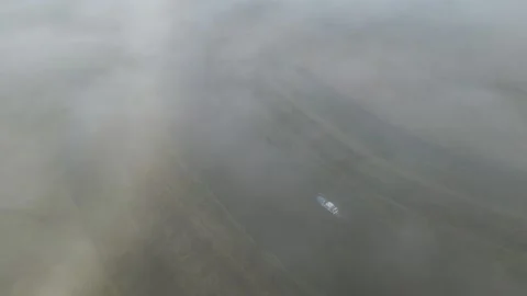 Boat in the Mist Stock Footage 272765862