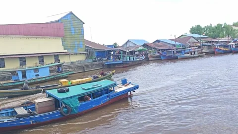 Boat as moda transportation Stock Footage 322894602