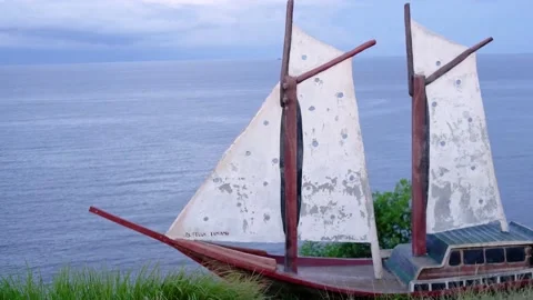 Boat Monument Stock Footage 223551180