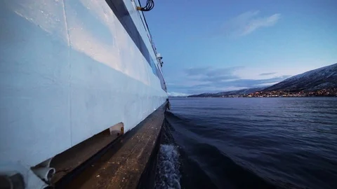 Boat moving 2 Stock Footage 89503438