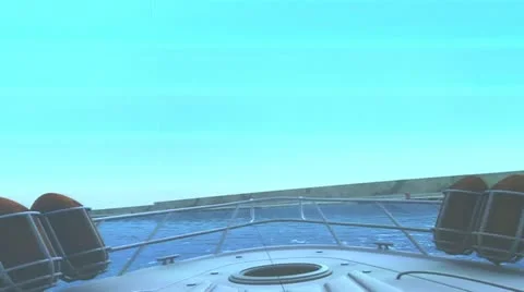 Boat navigation simulator Stock Footage 22413881