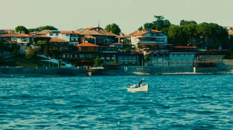 Boat in Nesebar Stock Footage 39002338