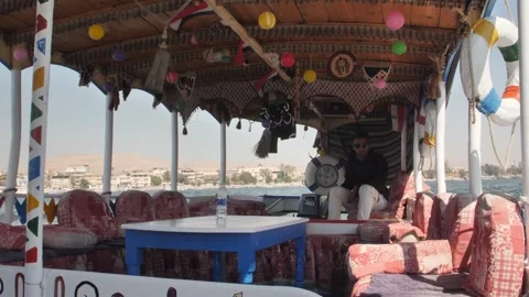 Boat on the Nile river 库存影片 270574246