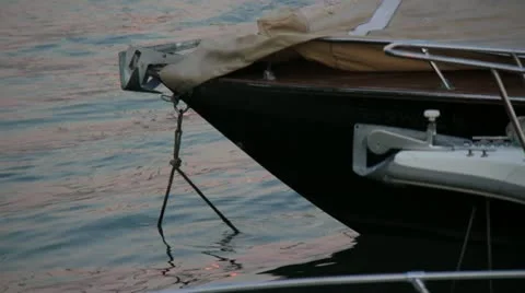 Boat nose closeup Stock Footage 21892872