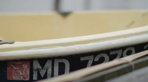 Boat Numbers on a Dinghy (Tracking) Stock Footage 48700250