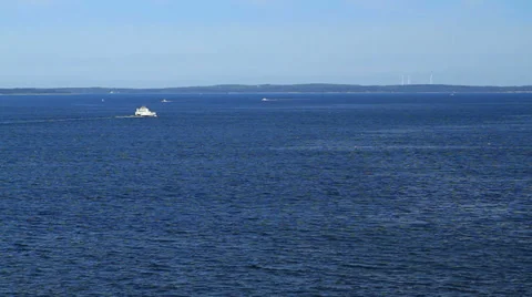 Boat in the ocean Stock Footage 28765665