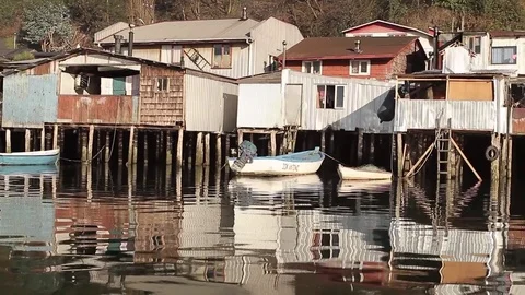 Boat on ocean Stock Footage 77047258