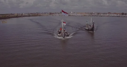 Boat in the ocean Stock Footage 116528399