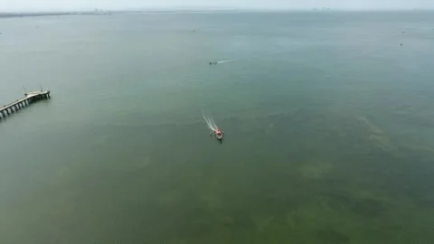 Boat in the ocean Stock Footage 170515059