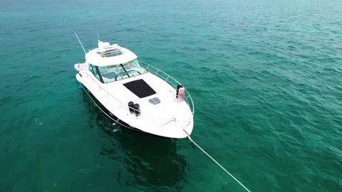 Boat on the ocean Video stock 232427790