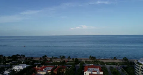 Boat in the ocean at Palm Beach Stock Footage 148726367