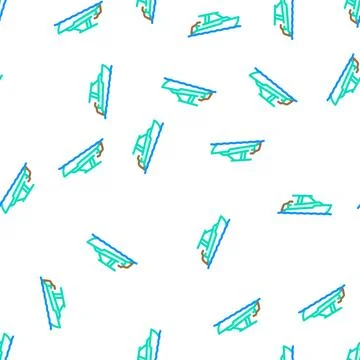 Boat ocean transport vector seamless pattern 스톡 일러스트