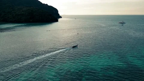 Boat into the open sea. Stock Footage 231135081