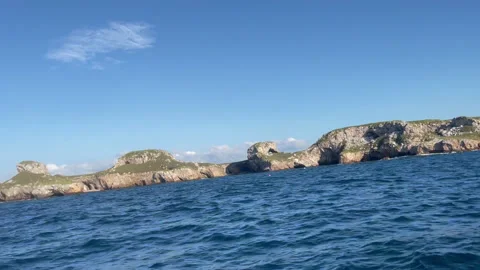 Boat Out on Waves HD Stock Footage 175908016