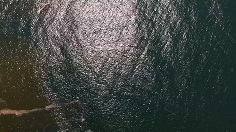 Boat over the sea Stock Footage 113544388