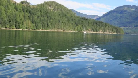 Boat in the Pacific Northwest Stock Footage 137912099