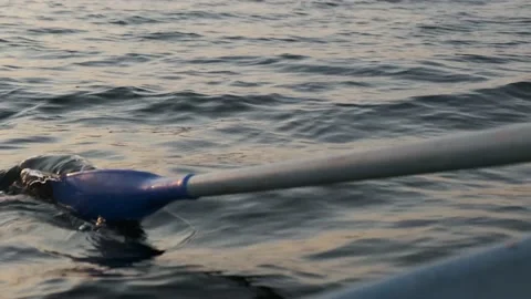 Boat paddle Stock Footage 136179246