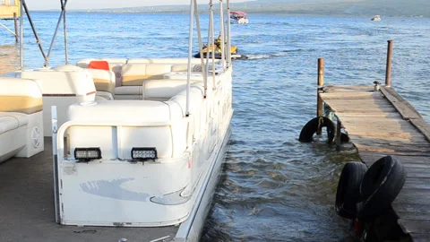 The boat is parked Stock Footage 157626643